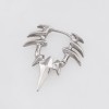 GOTHIC CLAW-LIKE SPIKES CENTRAL DAGGER 316L SURGICAL STEEL EARRING